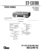 Sony ST-EX100 - Service Manual 